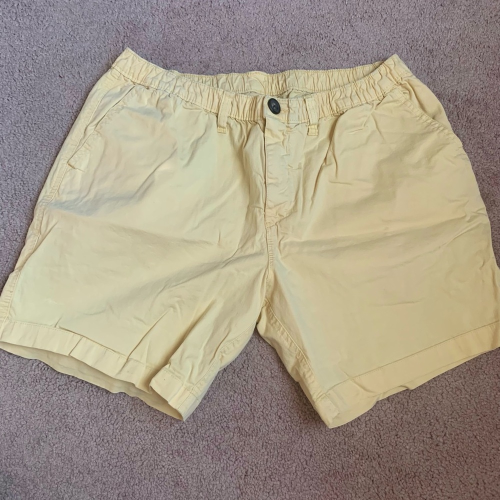 Men's Yellow Casual Shorts